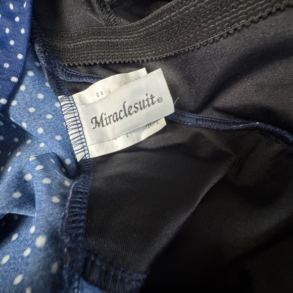 NWOT Miraclesuit Oceanus‎ One Piece Pin Point Shaping Swimsuit Midnight Navy 14 - Picture 10 of 13